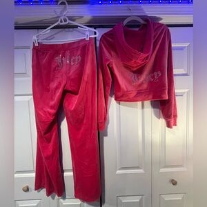 Juicy Couture OG Tracksuit Hot Pink size medium